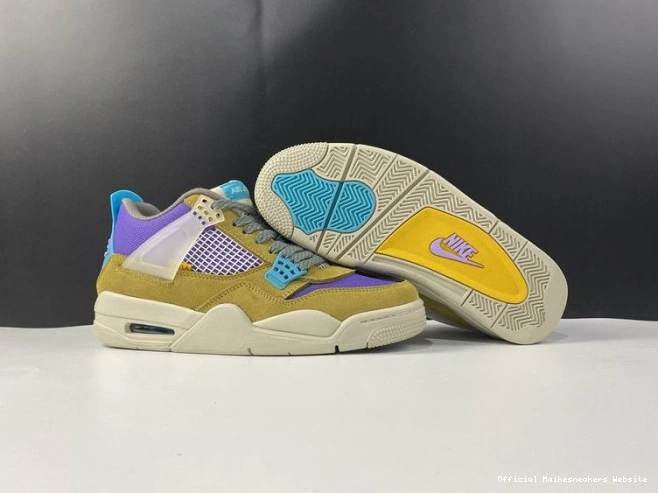 Official Maikesneakers x SP Union DJ5718-300 Air Jordan Moss 4 Desert 0803